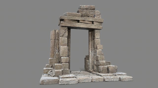Ruin Gate 3D 모델 .c4d .max .obj .3ds .fbx .stl .blend 
