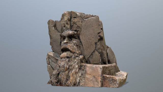 Mountain face Modèle 3D .c4d .max .obj .3ds .fbx .stl .blend