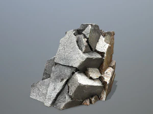 Fronte della montagna Modello 3D