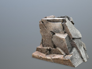 Mountain face Modèle 3D