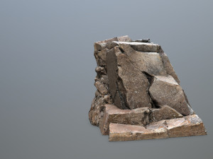 Mountain face Modèle 3D