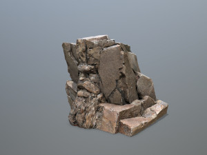Mountain face Modèle 3D