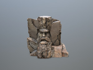 Mountain face Modèle 3D