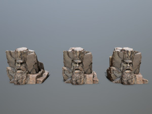 Mountain face Modèle 3D