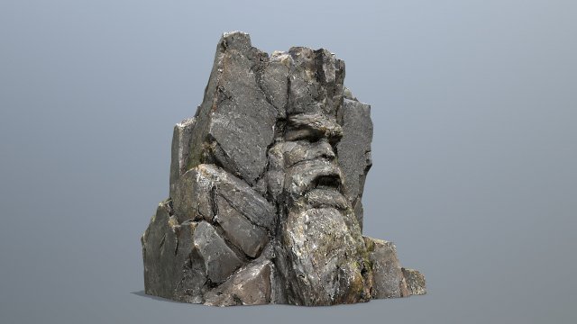 Mountain face Modelo 3D .c4d .max .obj .3ds .fbx .stl .blend 