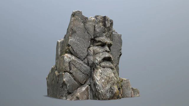 Mountain face 3D Model .c4d .max .obj .3ds .fbx .stl .blend 