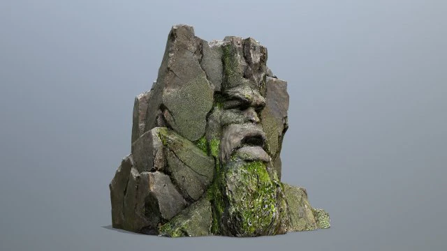 Mountain face 3D Model .c4d .max .obj .3ds .fbx .stl .blend