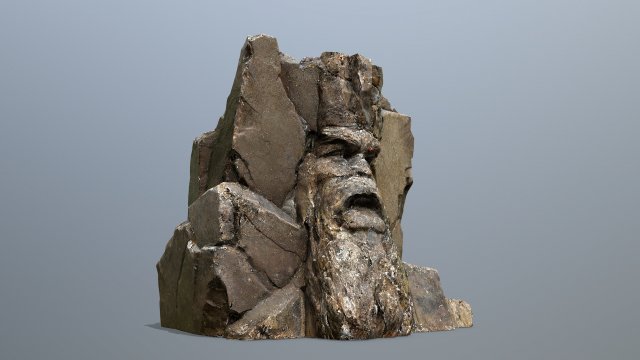 Mountain face 3D 模型 .c4d .max .obj .3ds .fbx .stl .blend 
