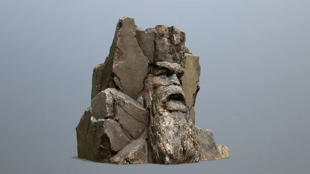 Mountain face 3D Model .c4d .max .obj .3ds .fbx .stl .blend 