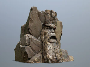 Fronte della montagna Modello 3D