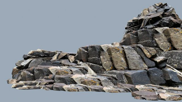 Cliff rocks 3D Model .c4d .max .obj .3ds .fbx .stl .blend 