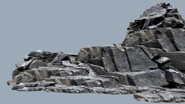 Cliff rocks Modèle 3D .c4d .max .obj .3ds .fbx .stl .blend