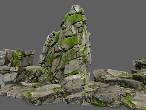 Cliff rocks 3D मॉडल