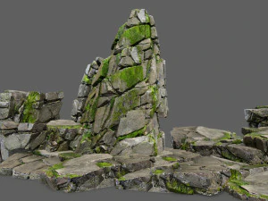 Cliff rocks 3D Model