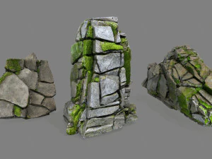 Cliff rocks 3D Model