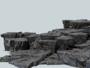 Cliff rocks 3D Model