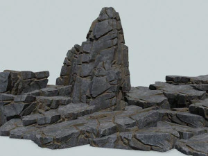 Cliff rocks 3D Model