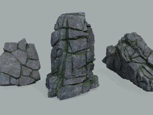 Cliff rocks 3D Model