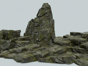 Cliff rocks 3D Model