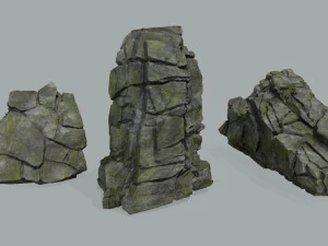 Cliff rocks 3D Model