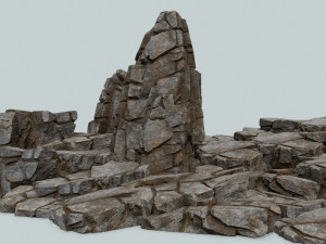 Cliff rocks Model 3D