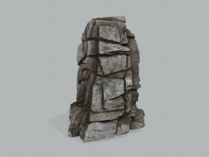 Cliff rocks Model 3D
