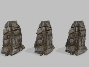 Cliff rocks Model 3D