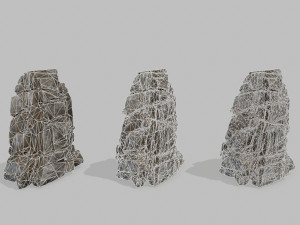 Cliff rocks Model 3D
