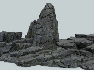 Cliff rocks 3D Model