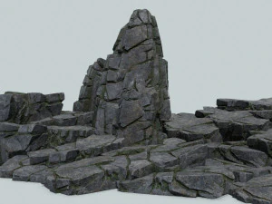 Cliff rocks 3D Model