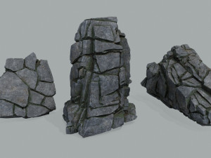 Cliff rocks 3D Model