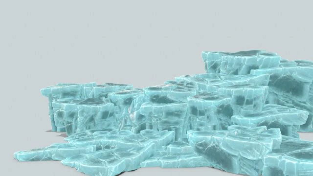 Ice cliff 3D Model .c4d .max .obj .3ds .fbx .stl .blend 