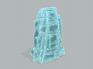 Ice cliff 3D Model