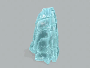Ice cliff 3D Model