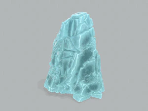 Ice cliff 3D Model