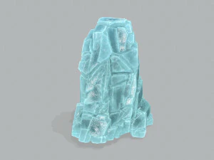 Ice cliff 3D Model