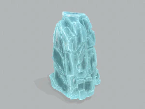 Ice cliff 3D Model