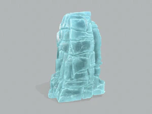 Ice cliff 3D Model