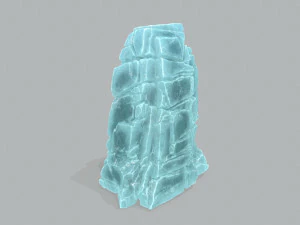 Ice cliff 3D Model