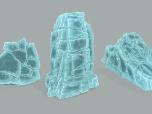 Ice cliff 3D Model