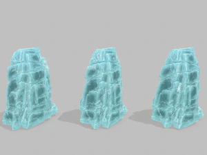 Ice cliff 3D Model