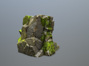 Mountain Face 3D Model