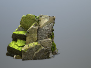 Mountain Face 3D Model