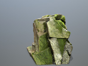 Mountain Face 3D Model