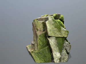 Mountain Face 3D Model