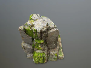 Mountain Face 3D Model