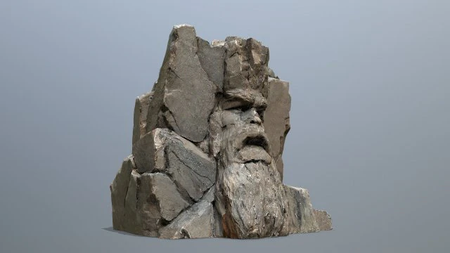Mountain Face 3D Model .c4d .max .obj .3ds .fbx .stl .blend 