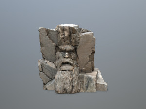 Mountain Face 3D Model