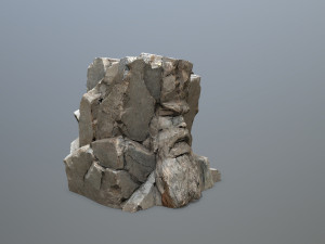 Mountain Face 3D Model
