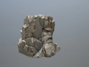 Mountain Face 3D Model